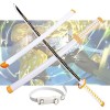 Épée En Demon Slayer Katana 76cm/104cm Épée De Samouraï Danime Japonais Lame En Bois Pour Agatsuma Zenitsu Cosplay Sabre, En