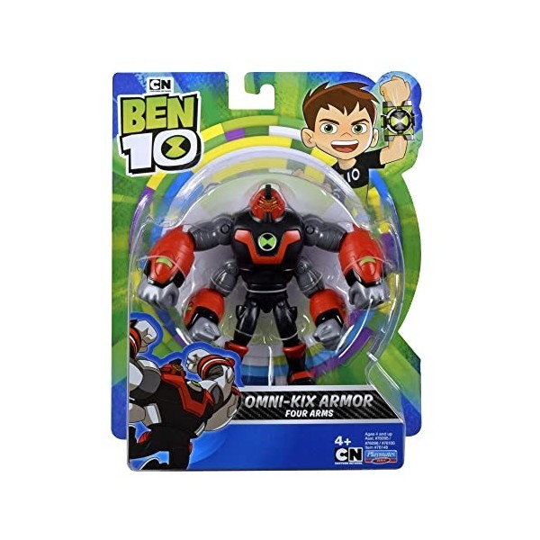 Ben 10 Omni-Kix Armor Four Arms, Personnage de Base Nouveau Assortiment, 6 Modèles à Collectionner, y Compris Ben Tennyson et