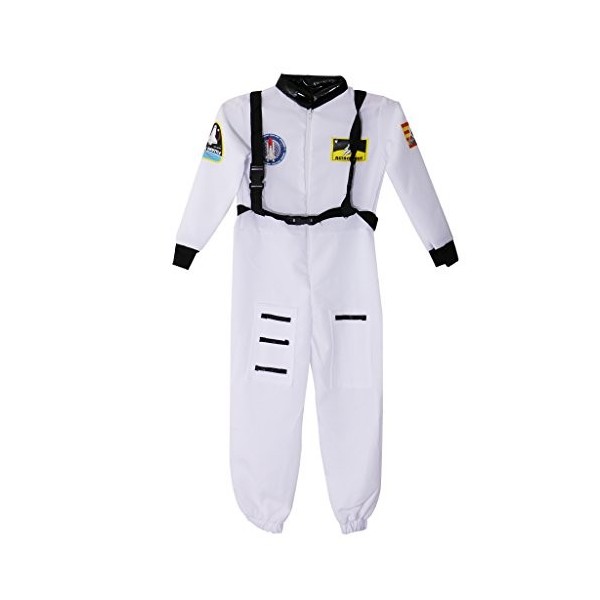 MagiDeal Enfant Costume Astronaute Jumsuit avec Harnais pour Garçon Fille Déguisement - M