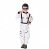 MagiDeal Enfant Costume Astronaute Jumsuit avec Harnais pour Garçon Fille Déguisement - M