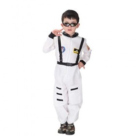 MagiDeal Enfant Costume Astronaute Jumsuit avec Harnais pour Garçon Fille Déguisement - M