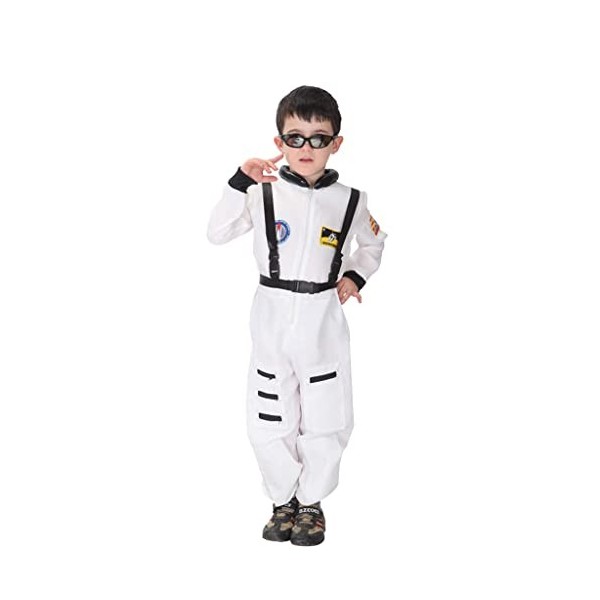 MagiDeal Enfant Costume Astronaute Jumsuit avec Harnais pour Garçon Fille Déguisement - M