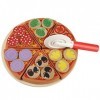 Jouet Pizza Fruits Légumes Coupe Pretend Play Kit,Enfants Jeu De Simulation De Cuisine Jouet Educatif Simulation de Jouets de