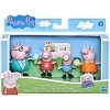 Hasbro- Lot de 4 Figurines de la Famille Peppa Pig 4 Mod. Sdos, F3762, Multicolore