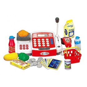 Teorema Giocattoli- Enregistreur de Caisse Multifonction avec Accessoires, VD62626, Multicolore