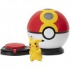 Pokemon Surprise Attack Game - Pikachu 2 mit Flottball vs. Bisasam 3 mit Pokeball Unisexe Figurine articulée Standard