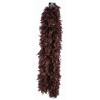 MIMIKRY Long boa en plumes - Dinde - Oiseau - Marron - 240 cm - 65 g - Accessoire de costume - Plumes - Hibou