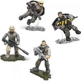 Mega Construx Black Series - GYF92 - Call of Duty Largage Battle Royale - Pack 4 Mini Figurines articulée + Accessoires