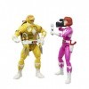 Hasbro Power Rangers Lot de figurines daction Tortues Ninja Mike as Yellow April as Pink F29675L00