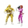 Hasbro Power Rangers Lot de figurines daction Tortues Ninja Mike as Yellow April as Pink F29675L00