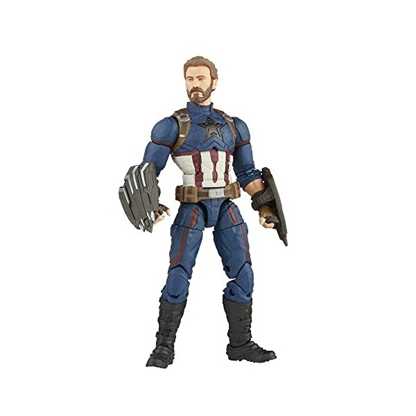 Hasbro Avengers - Infinity Marvel Legends Series, Figurine de Captain America de 15 cm, Design Premium, Comprend 5 Accessoire