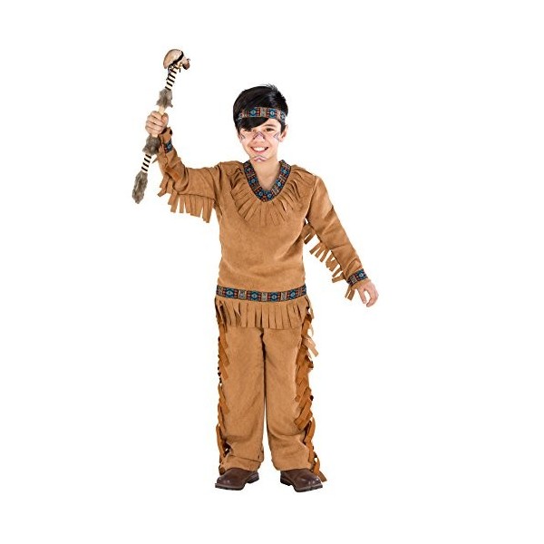 TecTake dressforfun Déguisement pour garçon indien | Magnifique déguisement d’indien | Indiens wild west costume 3-5 ans | n