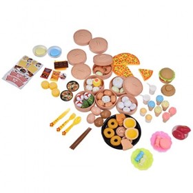 Dilwe Jouet de Jeu de Nourriture de Simulation, Jouets de Simulation de Cuisine de bébé en Plastique