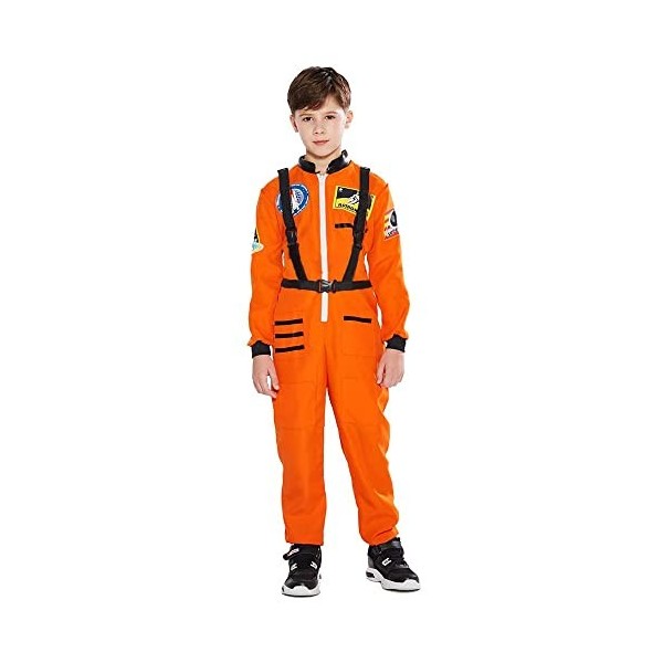 Snailify Costume dastronaute pour enfant spatial de la NASA orange pour garçons et filles