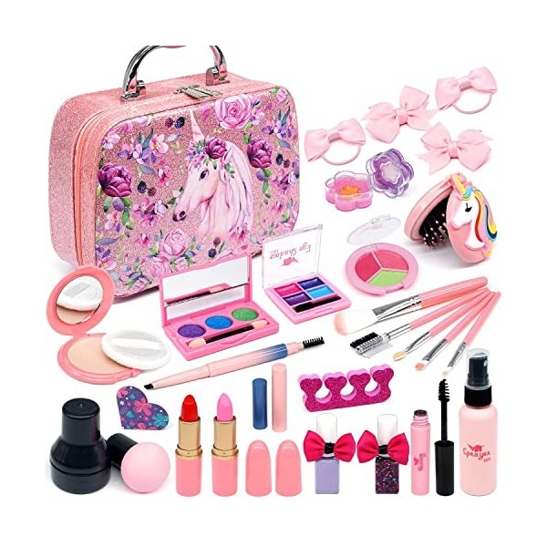 Kit De Maquillage Enfant Bio 3 Couleurs Princesse Et Licorne Dès 3 Ans