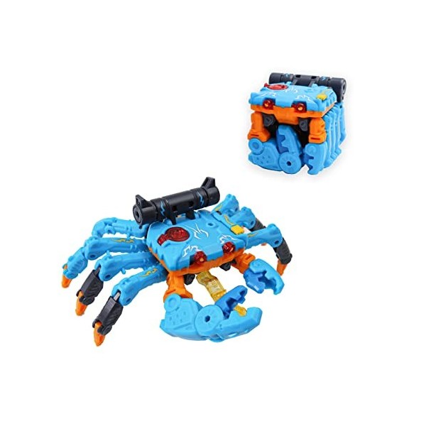52TOYS Beastbox Jouet de déformation crabe bleu crabe à collectionner, jouets convertisseurs pour garçon, cadeaux pour fête d