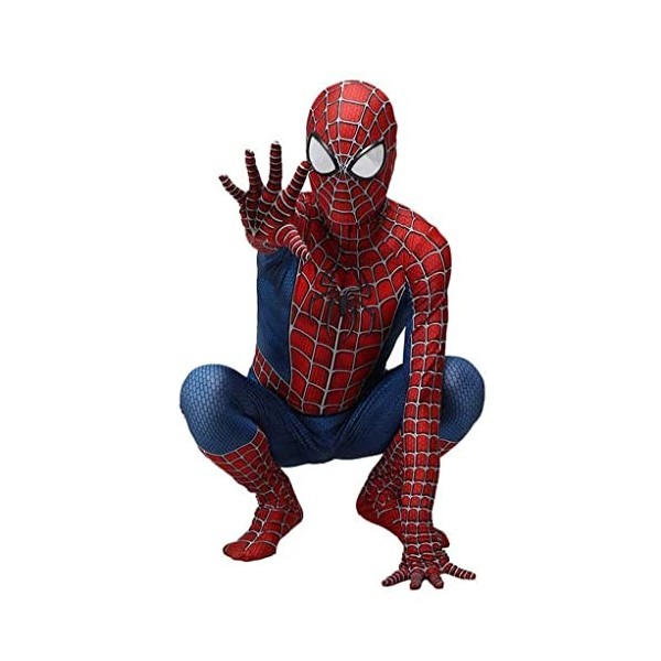 SUAIIOLK Costume 3D Anime Déguisement Spider Enfants osplay Costume De Carnaval dhalloween, Extensible Onesies Fête Costume 