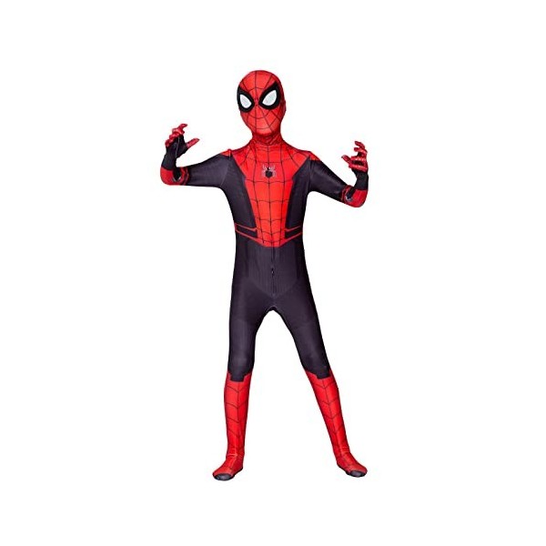 SUAIIOLK Costume 3D Anime Déguisement Spider Enfants osplay Costume De Carnaval dhalloween, Extensible Onesies Fête Costume 