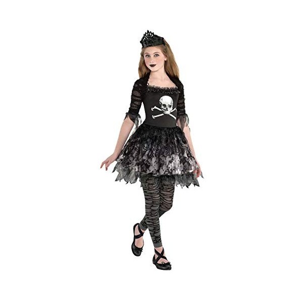 Amscan- Zombie Ballerina Dress Costume-Age 12-14 Years-1 Pc Deguisement Prima ZOMBERINA, 10235532