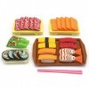 H87yC4ra Simulation Sushi Food Cuisine Set Modèle, Simulation Jouer Cuisine Education Enfants Jouet Play House Game Set Early