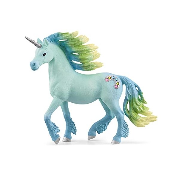 Schleich 70722 Licorne Barbe à Papa, étalon bayala Multicolore