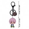 Roffatide anime the quintessential quintplets Keychain Set de 5 porte - clés avec pendentif de jeu de rôle de caricature de c