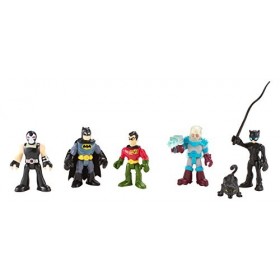 Imaginext DC   super Friends   - Batman Heroes & Villains pack avec Batman Robin Catwoman Mr. Freeze et Bane