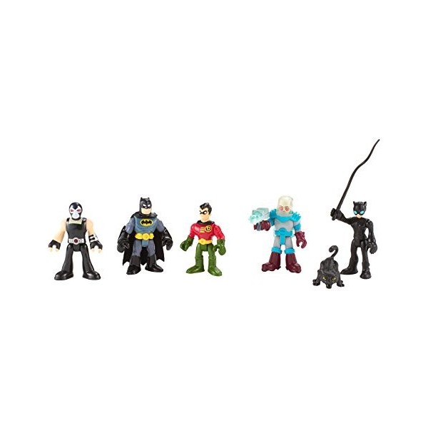 Imaginext DC   super Friends   - Batman Heroes & Villains pack avec Batman Robin Catwoman Mr. Freeze et Bane