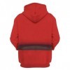 KAMNI Costume de Sh-y Guy pour les enfants adulte Manteau rouge avec couverture de visage blanc Jeu Outfit Props Accessoires 