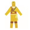 laughZuaia Costume de guerrier ninja pour garçons, enfants, Halloween, cosplay, fête, jeu de rôle pour enfants 130, vert 