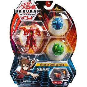pour Bakugan - Pack de demarrage dragonoid - 3 Boules : Verte Bleu Rouge