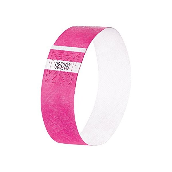 SIGEL Eb212 120 Bracelets dIdentification et de Contrôle Personnalisables, 25,5 X 2,5 cm, Vert Fluo