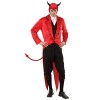Widmann- Costume de Glossy Diable Homme, 11001793, Rouge et Noir, L