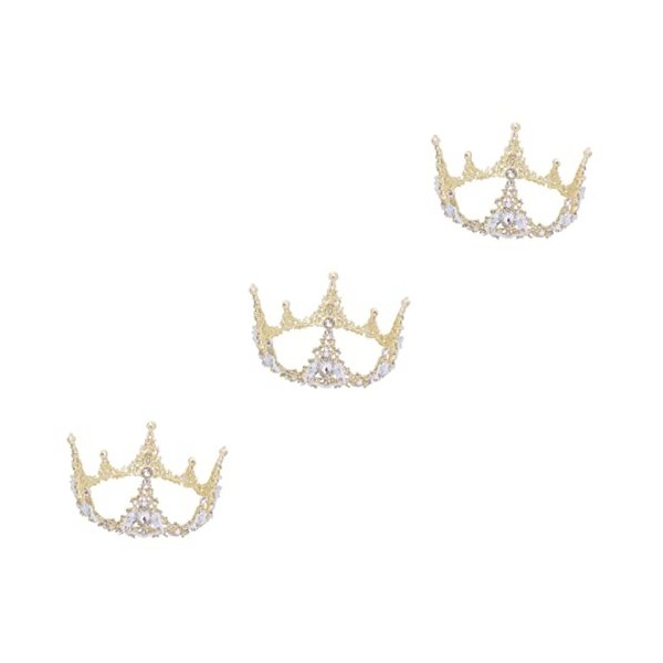 Beavorty 2 Pcs Coiffe Cercle Enfants Et De Mariée Élégante Perle Accessoires Couronnes Plein Filles Roman Gracieux Tête Bande