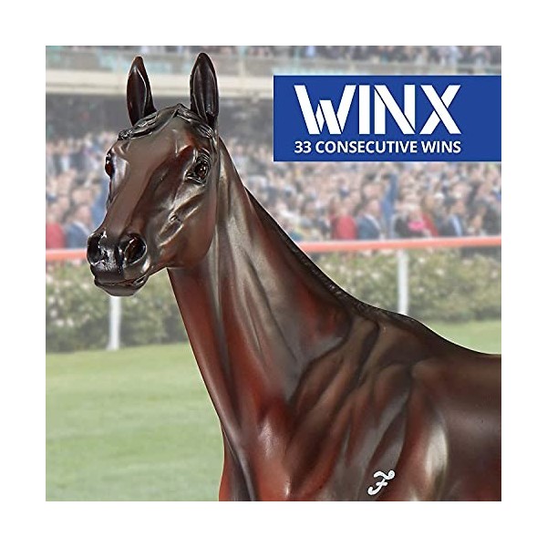 Breyer Chevaux Série Traditionnelle Winx | Cheval de Course Australien | Modèle de Jouet de Cheval | Figurine de Cheval à lé