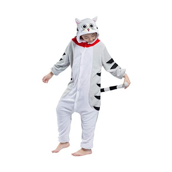 Enfant Unisexe Anime Animal Costume Cosplay Combinaison Pyjama Outfit Nuit Vêtements Onesie Kigurumi Halloween Costume Soirée