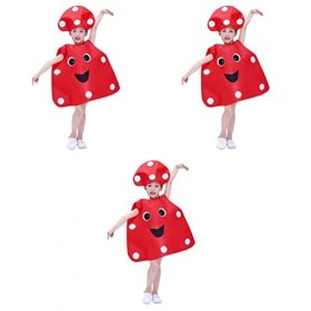 TOYANDONA 3 Pièces Conception Et Prop Spectacle Filles Poire Ananas Fraise Chapeau pour La Mode Forme Champignon Légume Cospl