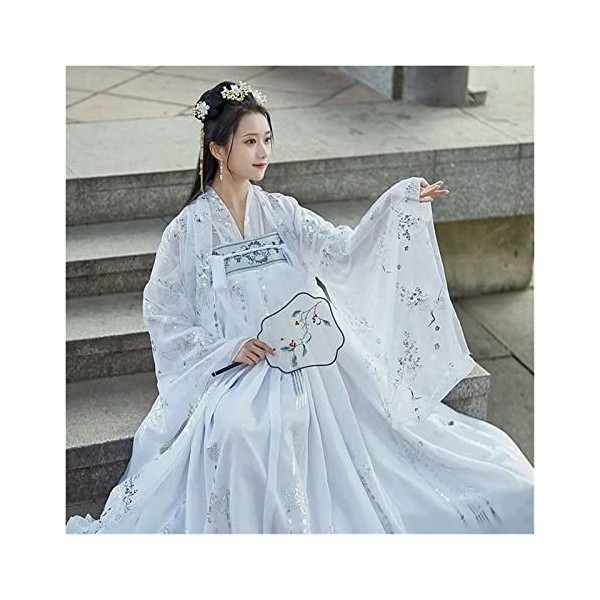 TIYRUS Hanfu Robe traditionnelle chinoise rose pour femme Costume de fée de danse Costume grande taille Cosplay Vêtements de 