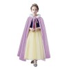 Cape en Velours pour Enfants Cape Longue à Capuche des Filles Cape Déguisement Princesse pour Halloween Cosplay Tenue dhiver