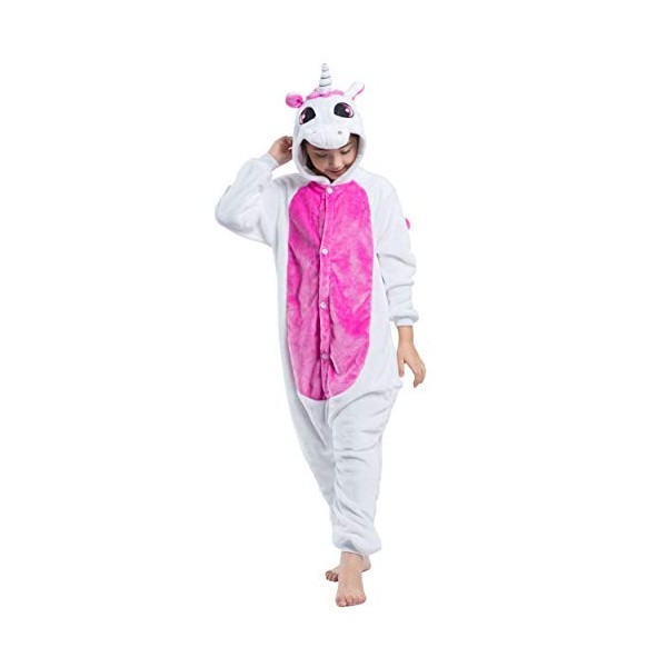 Enfant Unisexe Anime Animal Costume Cosplay Combinaison Pyjama Outfit Nuit Vêtements Onesie Kigurumi Halloween Costume Soirée