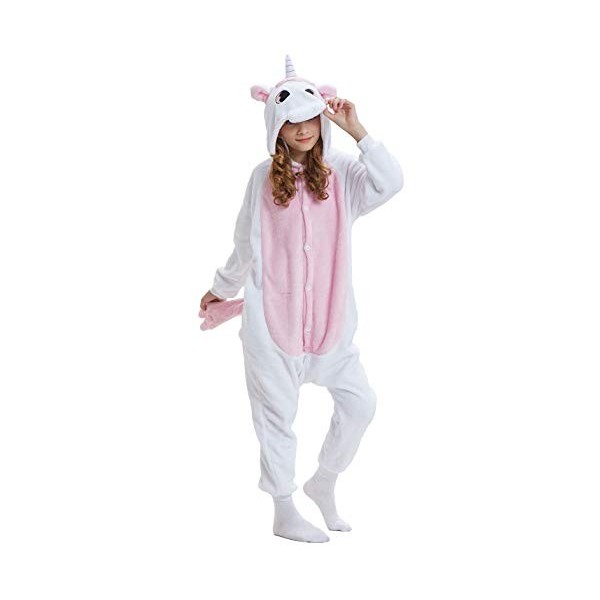 Enfant Unisexe Anime Animal Costume Cosplay Combinaison Pyjama Outfit Nuit Vêtements Onesie Kigurumi Halloween Costume Soirée