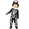 amscan 9914824 Déguisement de petit squelette pour enfant - Costume dHalloween pour filles et enfants - Cosplay 4-6 ans 