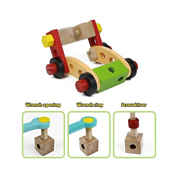 Symiu- Blocs de Construction en Bois, R76-3