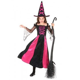 Déguisement sorcière fille Halloween 7 - 9 ans M 
