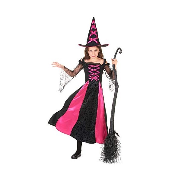 Déguisement sorcière fille Halloween 7 - 9 ans M 