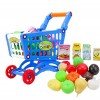 YiyiLai Imitation Supermarket Shopping Caddie Chariot à Main Trolley Jouet Enfant Bébé Anniversaire Bleu 31*20.5*50cm