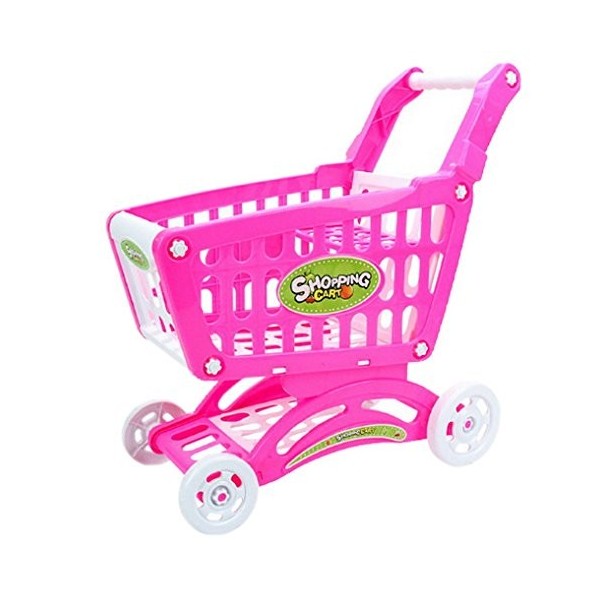 YiyiLai Imitation Supermarket Shopping Caddie Chariot à Main Trolley Jouet Enfant Bébé Anniversaire Bleu 31*20.5*50cm