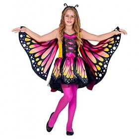 "BUTTERFLY" tutu dress, wings, antennas - 128 cm / 5-7 Years 