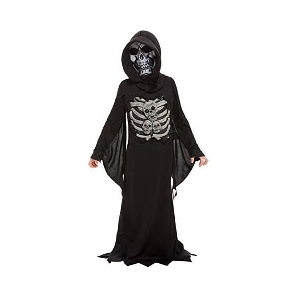 Smiffys 51075S Costume de faucheuse pour garçon Noir Taille S 4-6 ans