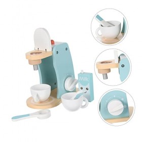 Garneck 1 Ensemble Machine À Café Filles Costume Fille Enfant en Bas Âge Micro Mélangeur Apprentissage Précoce Jeu De Rôle po